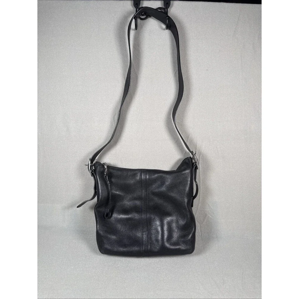 Vintage Coach Leather Purse A04D - 9326 Black Shoulder Crossbody Zipper